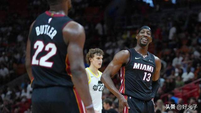 搞笑，热火队巴姆·阿德巴约在战胜勇士队后调侃吉米·巴特勒